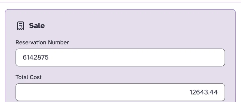 A Royal Caribbean booking in Kindra AI, filled in from the forwarded confirmation: reservation 6142875, customer Laura Bennett